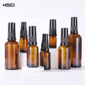 Custom 5-100ml Amber Glass Serum Oil Spray Bottles 30ml-100ml Mist Pump with Dropper Sealing