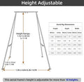 PRIOR FITNESS Adjustable Aerial Yoga Frame 5-11ft Height SGS Certified Yoga Frame Rig for Lyra Hoop Silks & Hammock