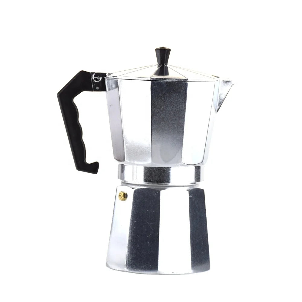 Ecocoffee B30 Moka Pot Aluminium Stovetop Expresso Percolator Pot 3Cups 6Cups 9Cups 12cups Moka Coffee Pot