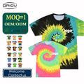 Wholesale Tye Dye 100Polyester Mens t Shirt Custom Brand Sublimation Design Shirts Large Size Mens t Shirts