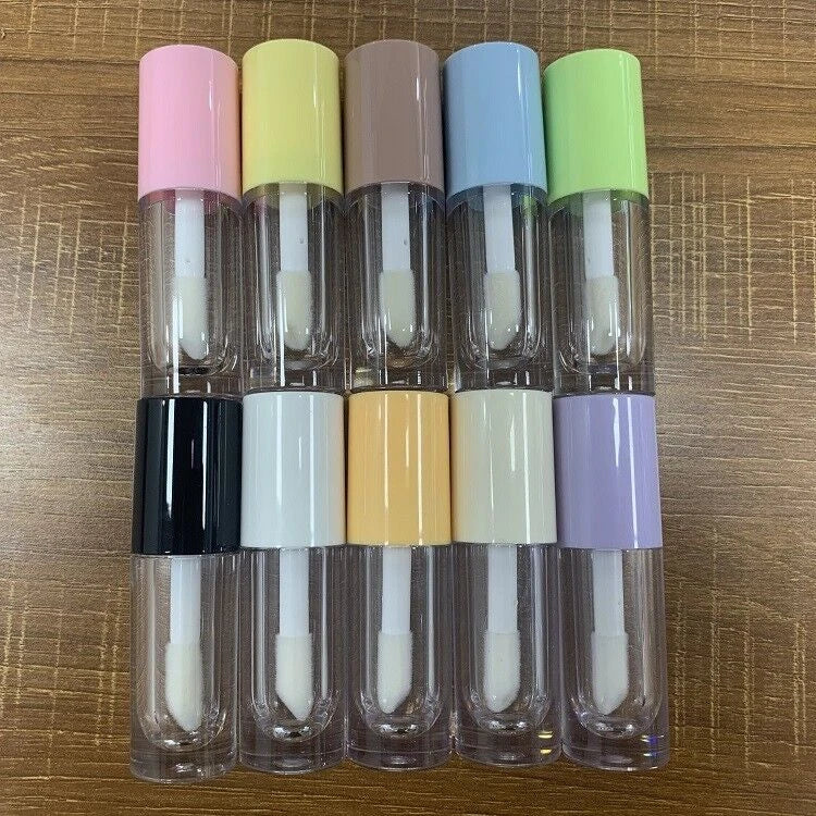 Luxury Private Label Lipgloss Tube Packaging 10ml Lip Gloss Container Empty Lip Gloss Tube With Big Wand