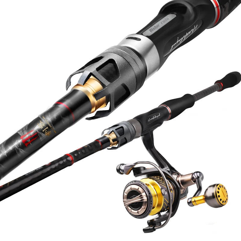 HISTAR DKK SIC Guide High Carbon FAST Action EVA River Fuji Reel Seat Assassins Spinning Rod Combo 2or4 Sections Wheel Set