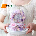 Preserved Flower Eternal Flower in Glass Dome Mini Ferris Wheel Beautiful Preserved Flowers Valentine's Day Gift 2026