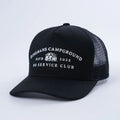 Custom High Quality 5 Panel Embroidery Logo Curved Brim Mesh Gorras Snap Back Cotton Trucker Cap Hat