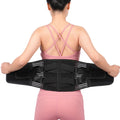 Pain Relief Sports Work Adjustable Double Pull Strap Back Brace Lumbar Support Belt