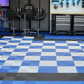 Modern Design Interlocking Anti-Slip Vinyl Flooring Easy Click Lock PP/PVC Plastic Garage Floor Tiles Indoor Use Car Washshops