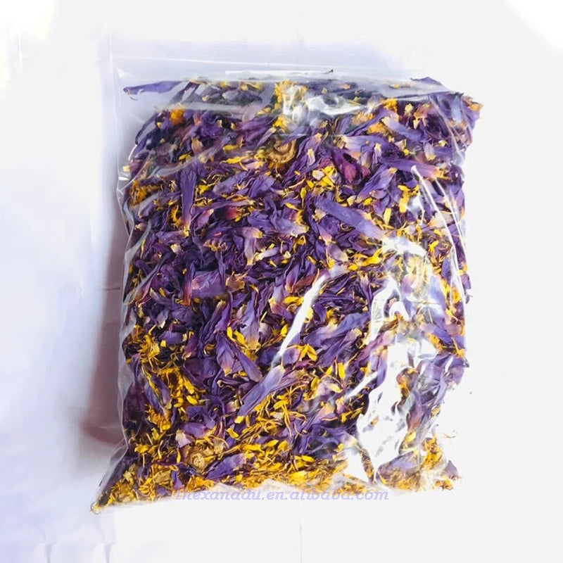 EU Compliance Blue Lotus Flowers Petals Legal Lucid Dream Lotus Dry Flower Tea With Stamen for Smoking Bath Organic Garnish