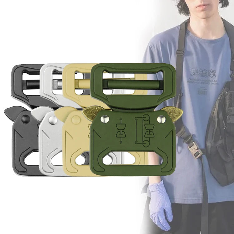 25mm Tactical Cross Bag Buckle Bronze Color  Metal Buckle Quick Release Buckle for Backpack Metal Side Release Buckle
