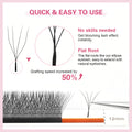 Wholesale Competitive Popular Custom Logo Yy Eyelash Extensions Dark Black Faux Mink Lash Extension Yy 2d Lashes