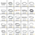 Fashion Rings Silver S925 Moissanite Multiple Choice Wedding Ring Silver Fine Jewelry Enamel Rings for Girls