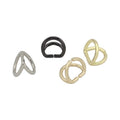 Nolvo World 5 Colors Gold Silver Hardware  Double D-ring Opening Buckles Bag Purse Handle Double d Rings Buckle for Bag