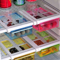 Eco-Friendly Multi-function Kitchen Refrigerator Storage Rack Fridge Freezer Shelf Holder Food Drawer Organizer Space Saver