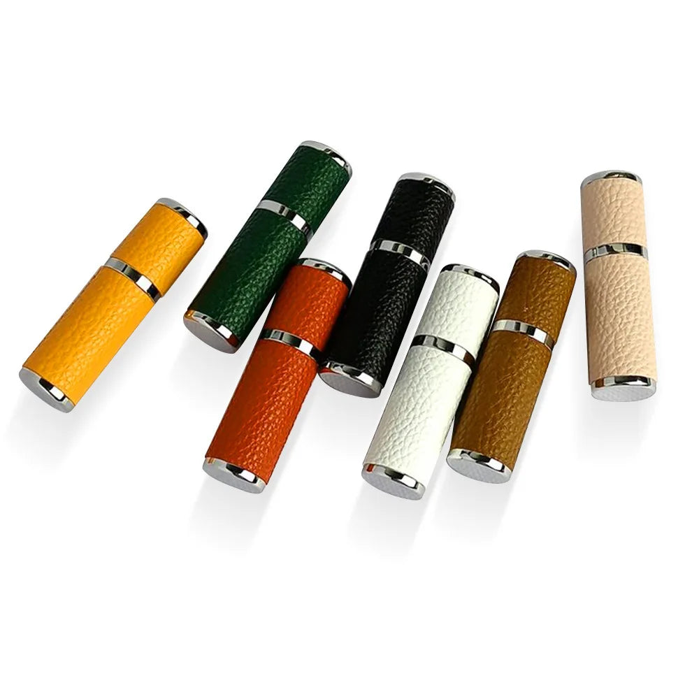 Empty 5ml Perfume Bottle Travel Sized Leather Refillable Sapry Perfume Bottles with Leather Shell