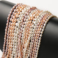 Wholesale 15 Inches Purple/White/Pink Irregular Freshwater Pearl Beads for DIY Accessories