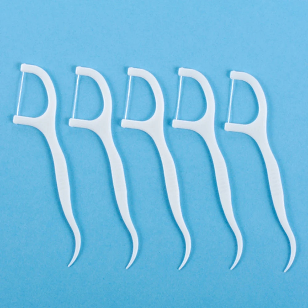 * Guber Dental Equipments Customized Logo Plastic Personal Care Travel  Disposable Toothpick Dental Floss Clean Floss Kit