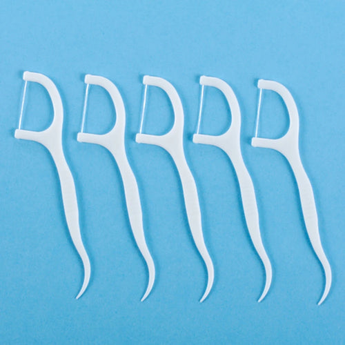 * Guber Dental Equipments Customized Logo Plastic Personal Care Travel  Disposable Toothpick Dental Floss Clean Floss Kit
