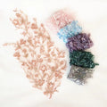 Beaded Handmade Polyester Lace Tulle Mesh Patch Exquisite Multi-color Wedding Dress & Veil Accessories 39x15cm 50 Pieces/Pack