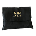 Accept Customized Brand Logo Black Cotton Twill Gift Dust Pouches Cosmetics Flap Bags