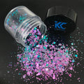KingCh Factory Supply Super Fine Color Shift Glitter Sequin Chunky Mix in Stocks PET Material Over 10000 Colors
