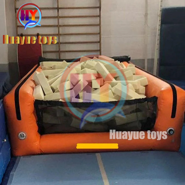 Hot Sale Gymnastics Inflatable Air Pit Inflatable Foam Pit Inflatable Air Track for Train Protect