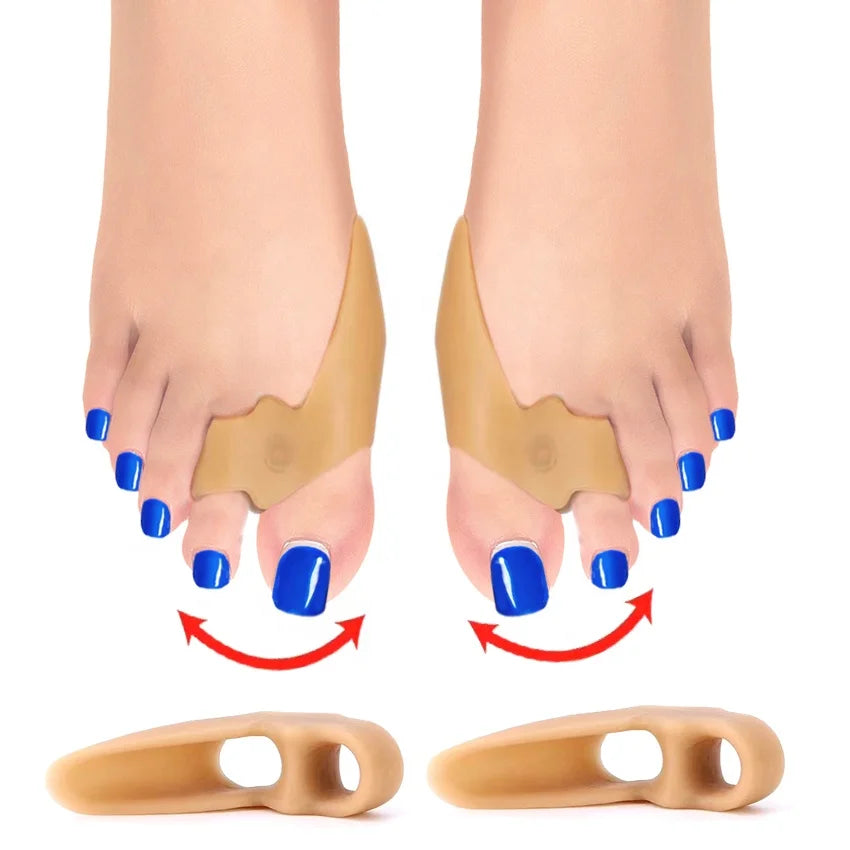 Anion Toe Separators With 2 Loops Big Toe Spacer Suitable for Foot Bunion Crooked Overlapping Toe Corrector HA01209