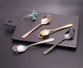 Modern 304 Stainless Steel Coffee Spoon Stir Eco-Friendly Household Flatware Set Packaged in Box for Presents