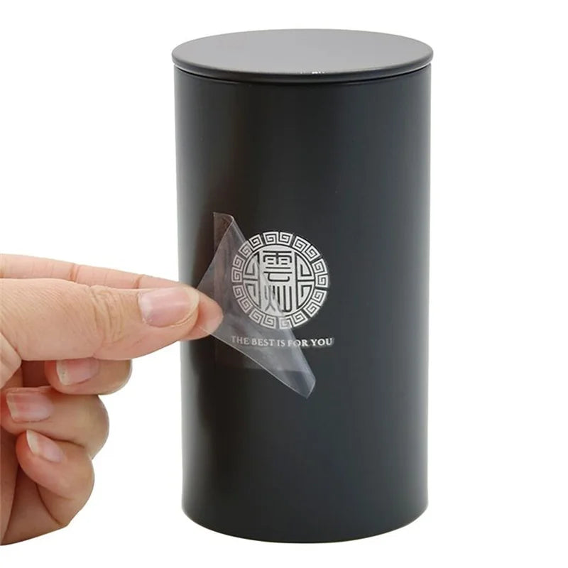 Custom 3D UV Transfer Stickers Silver/Rose Gold/Metal Nickel 3D for DTF Business Bottle Jars' Vinyl UV Packaging Labels