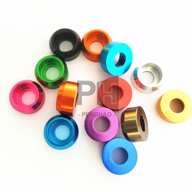 M3 M4 M5 M6 M8 Cap Head Aluminum Cone Washer Arm Dress-Up Crown Gasket Washers Fender Washer for RC Model Parts
