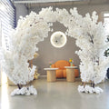 New Arrival White 2.5m Artificial Japanese Sakura Flower Arch Tree Faux Big Cherry Blossom Tree for Outdoor Indoor Wedding Decor