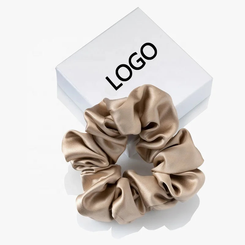 2023 Custom 16 Momme 100% Mulberry Silk Scrunchie High Quality YCH Brand 16mm 3.5cm Fashion OEM/ODM Available