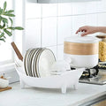 Dish Drain Racks Dry Dishes Tableware Storage Organizer Shelf Cutlery Drain Rack Bowl Storage Rack