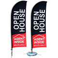 Hot Sale Custom Feather Flag  Double-Side Dye Sublimation  Feather Flag  Banners Marketing Outdoor Feather Flag Custom