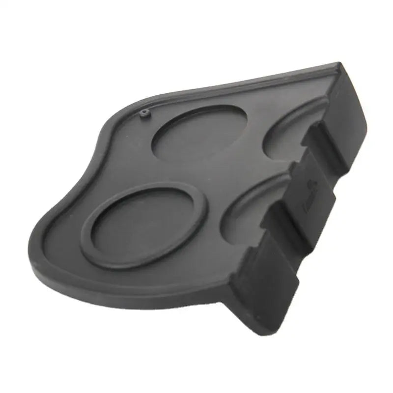 Double Espresso Coffee Tamper Mat Silicone Corner Mat Black