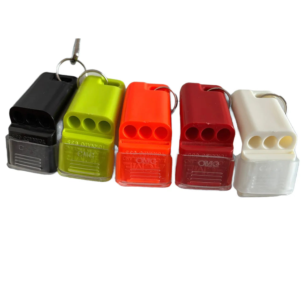 High-pitched Referee Whistle 120db Three Tones Handheld Curved Sports Whistle for Basketball Soccer Football Rescue