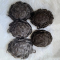 Emeda Wholesale 8*10" swiss Lace Front Invisible Knots Q6 Toupee PU Back Different Color in Stock Men Hair Pieces