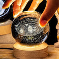 LED Astronaut Night Light Glowing Planetary 3D Engraved Crystal Ball Home Decor Christmas Gift