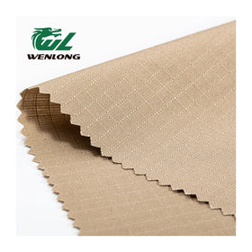 RTS T/C 80/20 Anti Tearing Waterproof Camouflage Ripstop Fabric Khaki for Garment Uniform