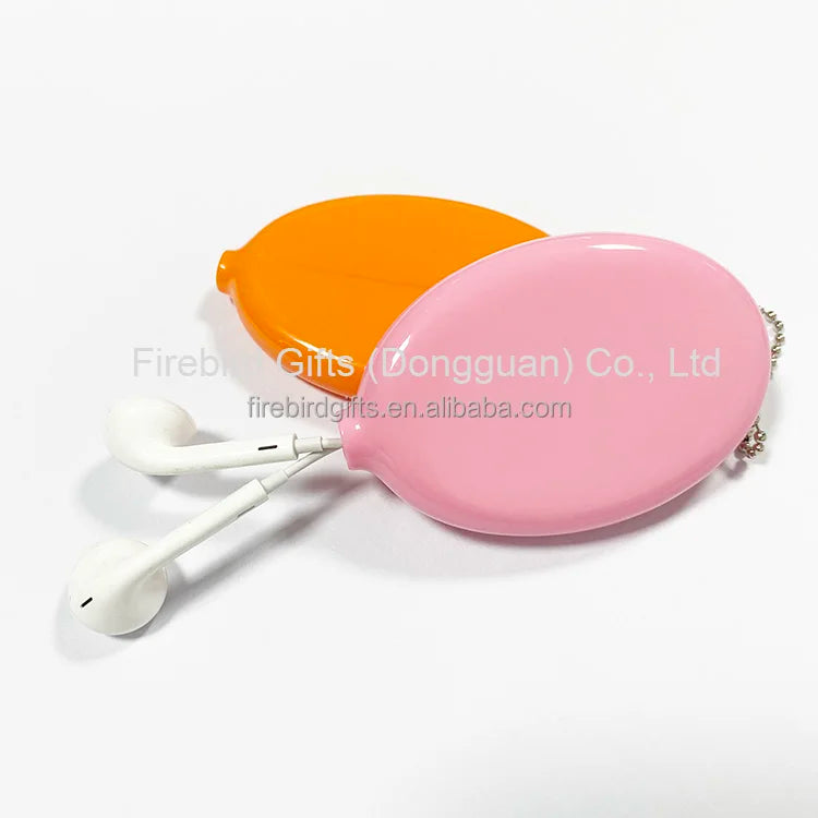 Custom logo Pvc Trolley Coin Holder Custom Pvc Carton Keychain Coin Holder Keychain Custom Print Egg Shape Coin Purse Keychain