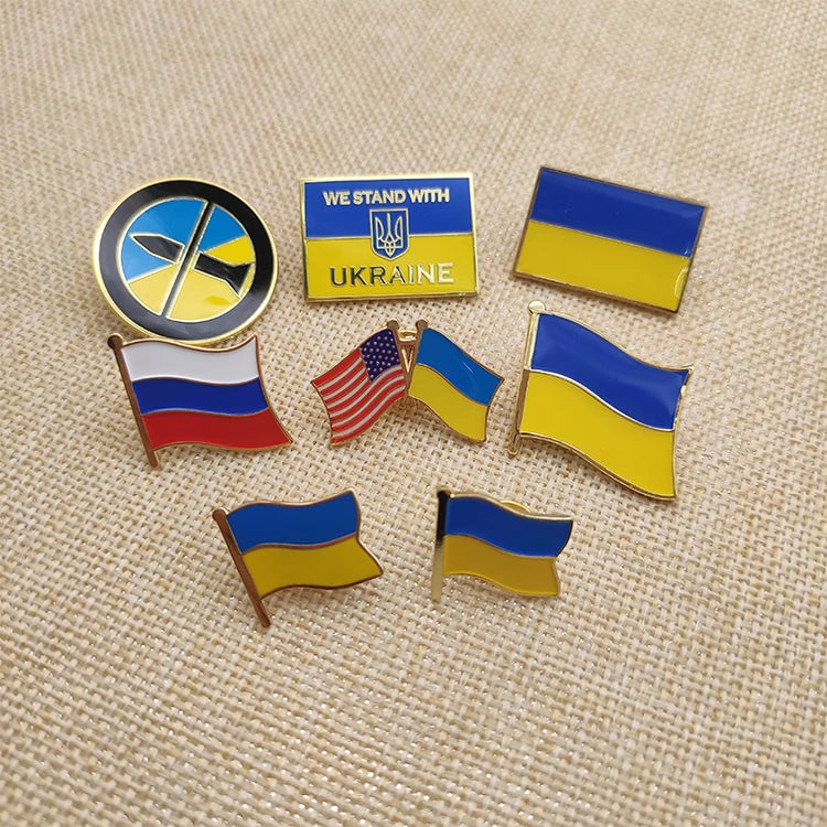 Metal Badge Paint Enamel Pin Badge  Brooch Volunteer Pin
