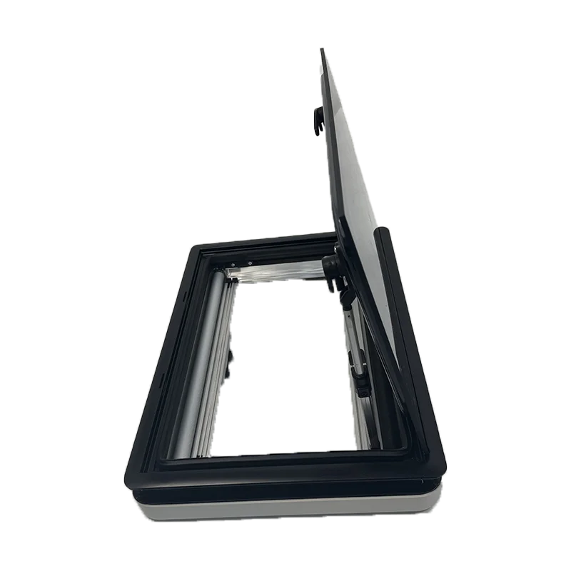 350x280mm Right Angle RV Window with Powder Coated Aluminum Frame and Double Glazing Acrylic Glass