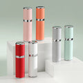 Latest Mini Pocket-Size 5ml Aluminum Perfume Bottle Portable Travel Bottom-Filled PU Leather Pump Sprayer Perfume Bottle
