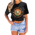 Wholesale Womens Country Western Style Streetwear Cowgirl TShirts 100% Cotton Short Sleeve O Neck Printed T Shirts