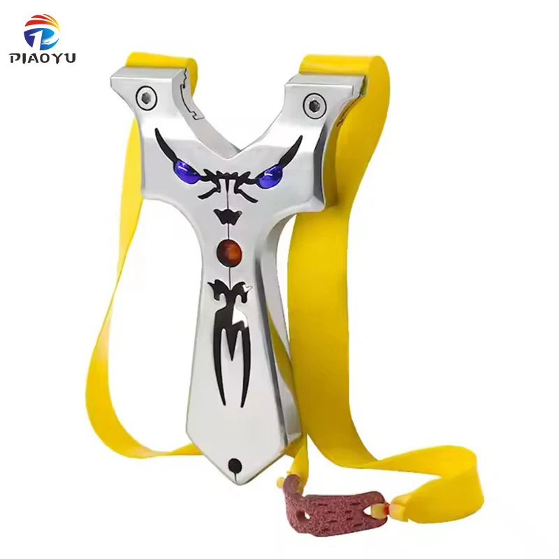 Stainless Steel Carved Grimace Hunting Slingshot Outdoor Outdoor Shooting Sling Shots Product MegaBDM