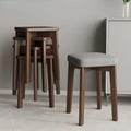 BILIDO Durable Stackable Solid Wood Bar Chairs with Square Top for School Hotel Apartment Use