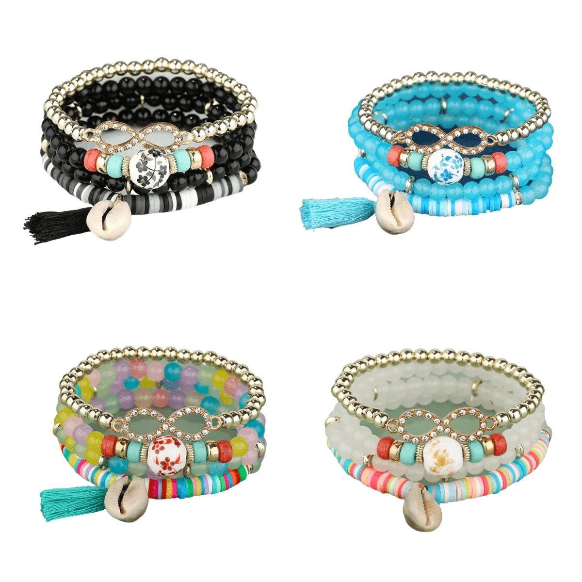 Pulsera Set Bohemian De Perlas De Vidrio De Alta Calidad Al Por Mayor 2023 Para Mujer De Moda