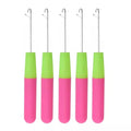 Wholesale Popular Plastic Handle Hair Braids Weaving Latch Needles Hair Extension Knitting Crochet Hook Needles