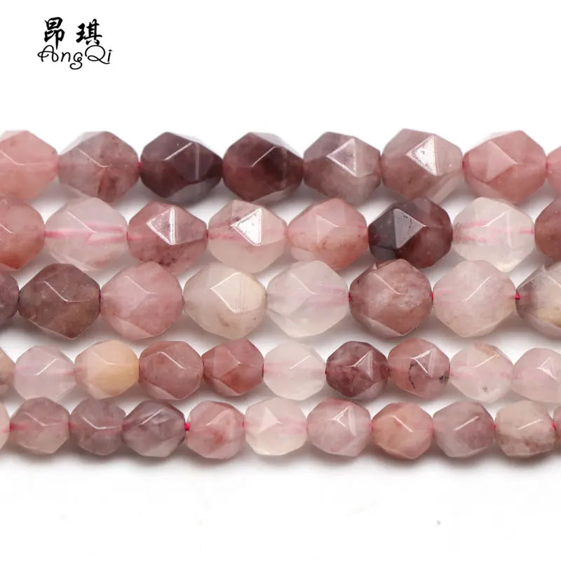 Wholesale Gemstone Beads Faceted Natural Stone Violet Loose Beads for Jewelry Making