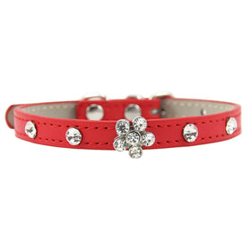 Fashion Rhinestone Flower Cute Cat Collar