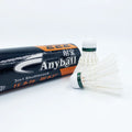 Factory Any Ball Wholesale 12-Pack Advanced Goose Feather 2 Layer PU Cork  Badminton Feder Ball for Professional Tournament