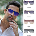 Fashion Vintage Designer Oversized Square Pilot Sunglasses Metal Bar Retro Mens Women